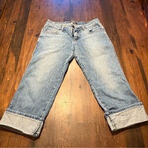 Women's Blue Cropped Jeans